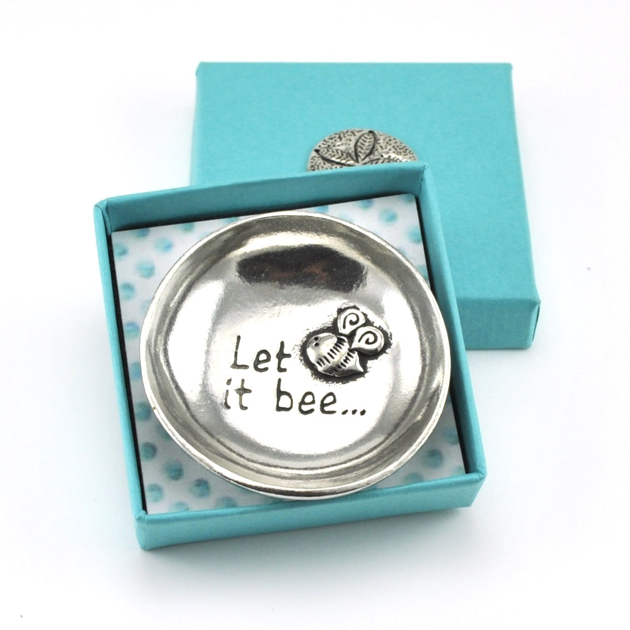 Handcrafted Pewter Let It Bee Charm Bowl