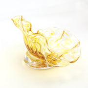 Side View Glass Gold Clamshell