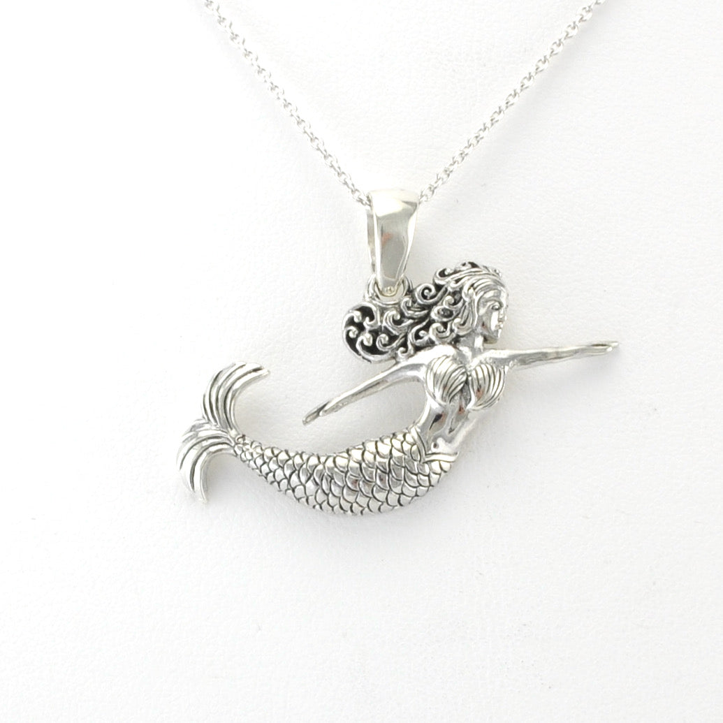 Silver Norfolk Mermaid Necklace