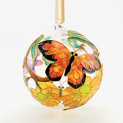 Butterflies Cloisonné Glass Ball Ornament