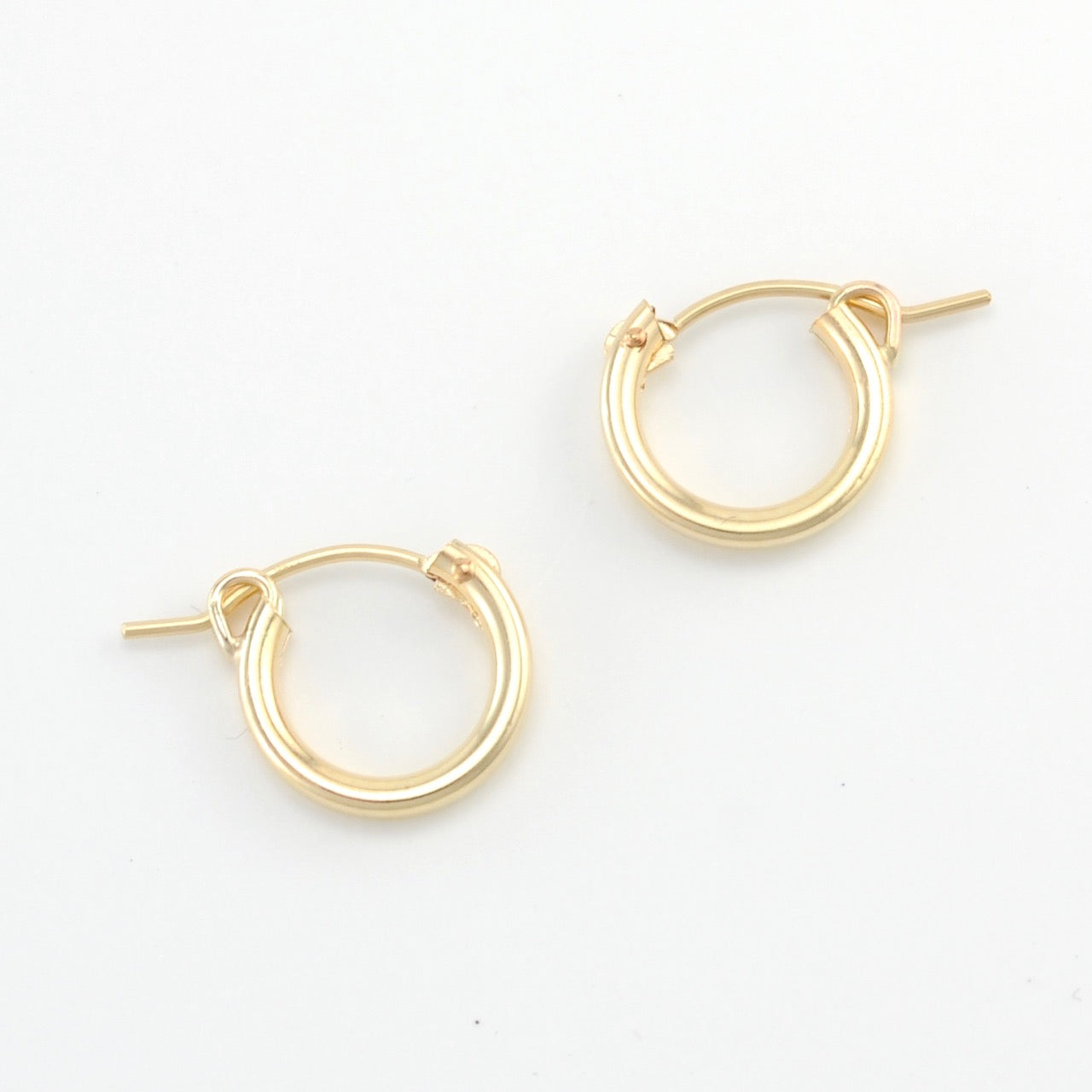 Gold Fill 12mm Hinged Hoop Earring