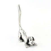 Handcrafted Pewter Dog Stretching Ring Holder