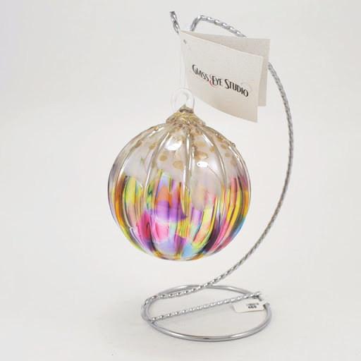 Custom Ranbow Sprnkle Glass Ornament Stockng Stuffer/ Colorful Décor Custom Ranbow Sprnkle Glass Ornament Stockng Stuffer/ Colorful Décor